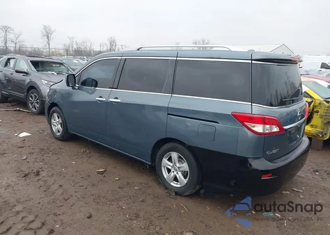 2012 Nissan Quest Sv z USA, uszkodzony, nr VIN JN8AE2KPXC9051828